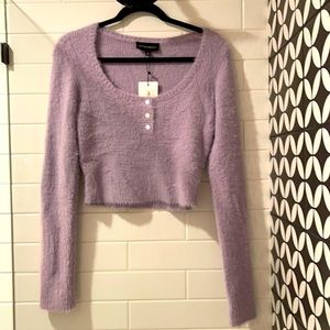 Colton Candy LA size L Super Soft Lavender Sweater
